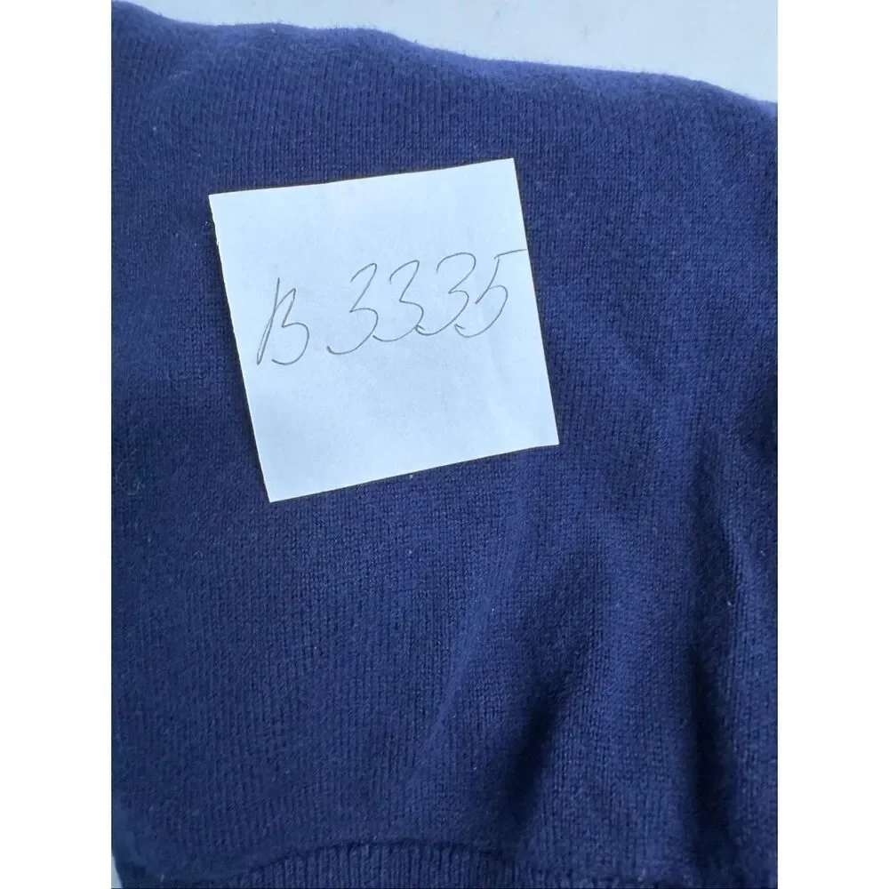 Janie & Jack The Avenue Sweater Top Blue White Cotton Size 7 Collared